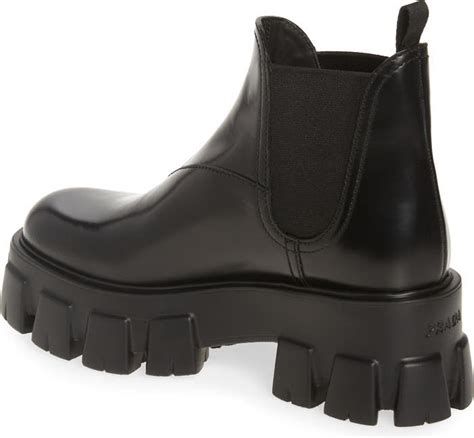 prada boots lug sole|Prada monolith chelsea boots.